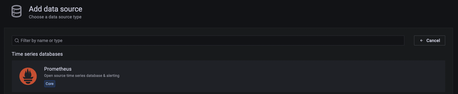 Grafana new datasource
